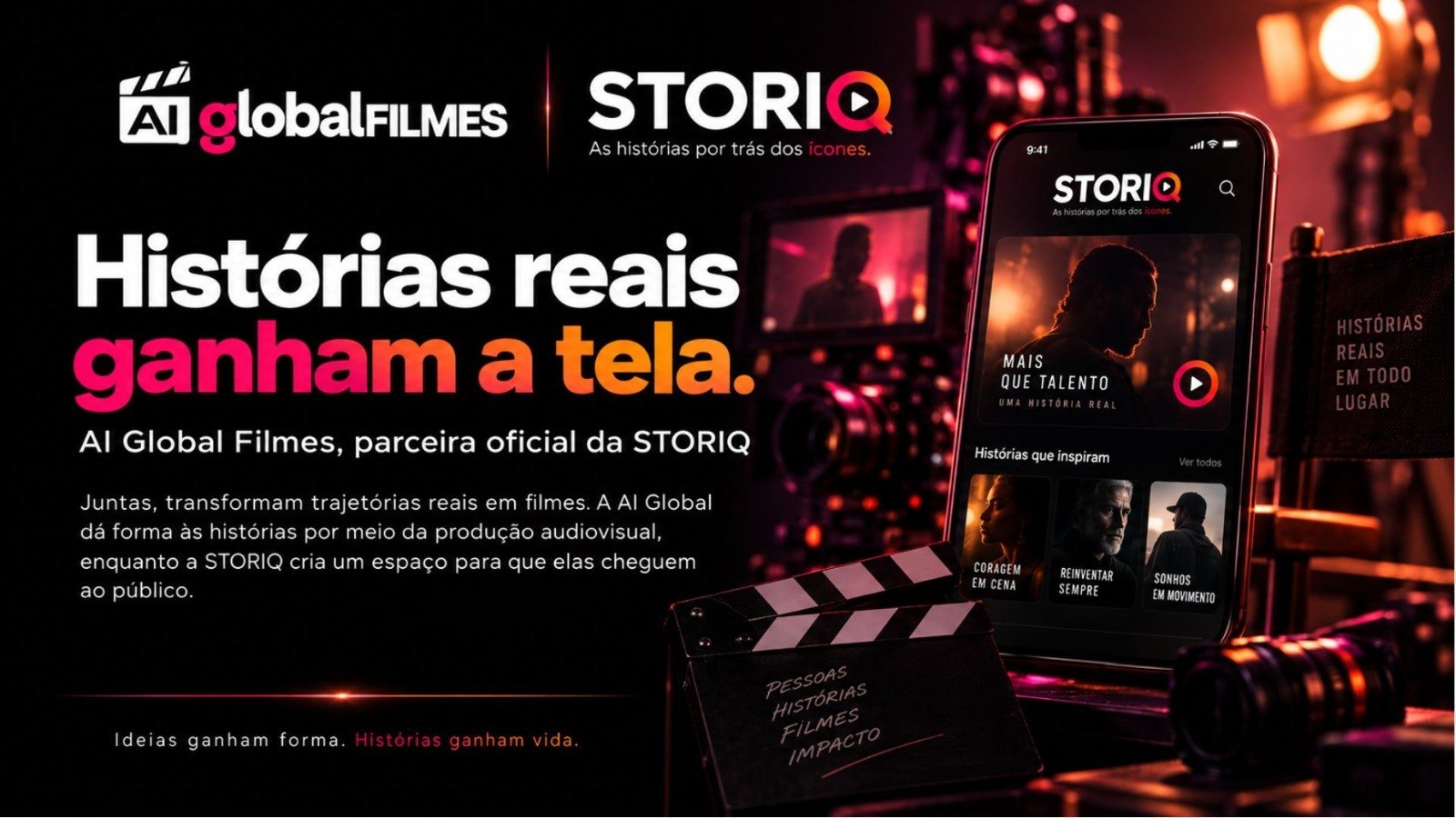 AI Global Filmes e STORIQ: Histórias reais ganham a tela